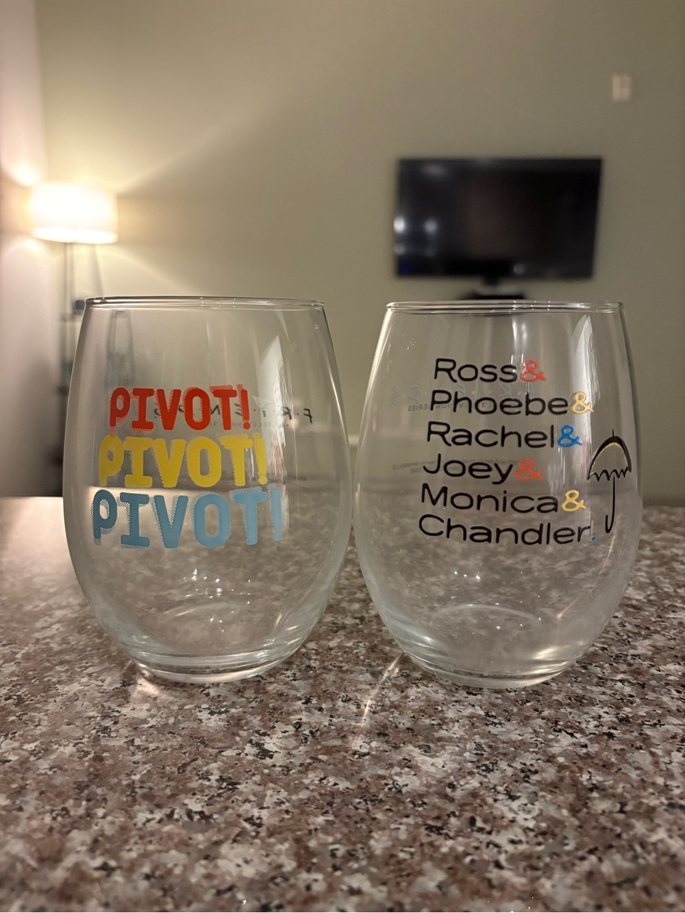 Friends Stemless Wine Glasses - Set of 2